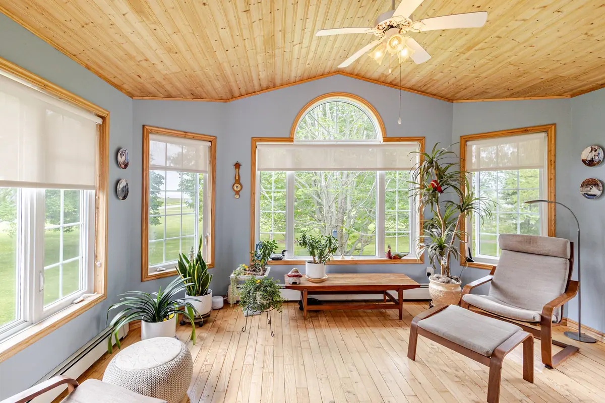 The shared sunroom